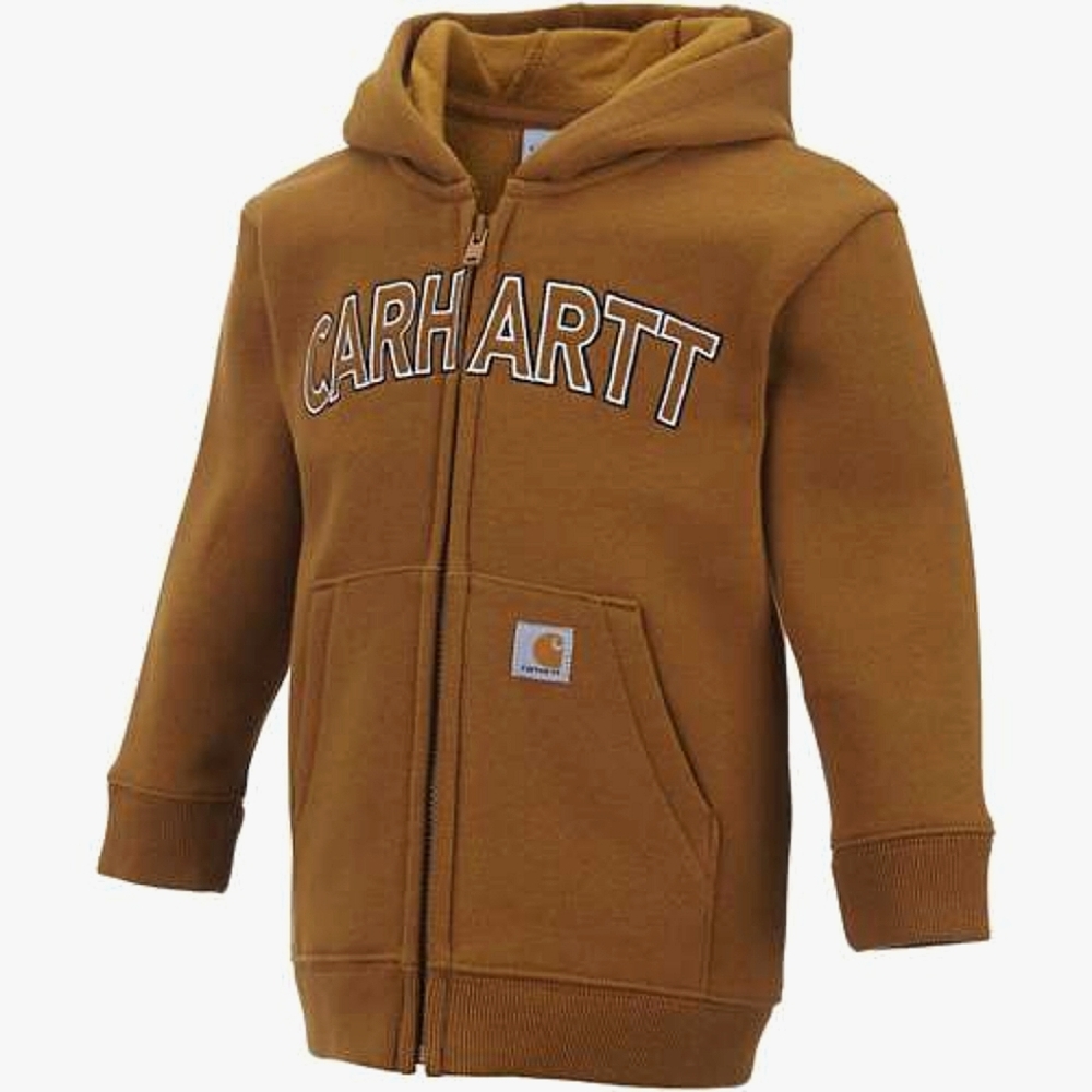 Carhartt Logo Fleece Full Zip Hoodie 3t